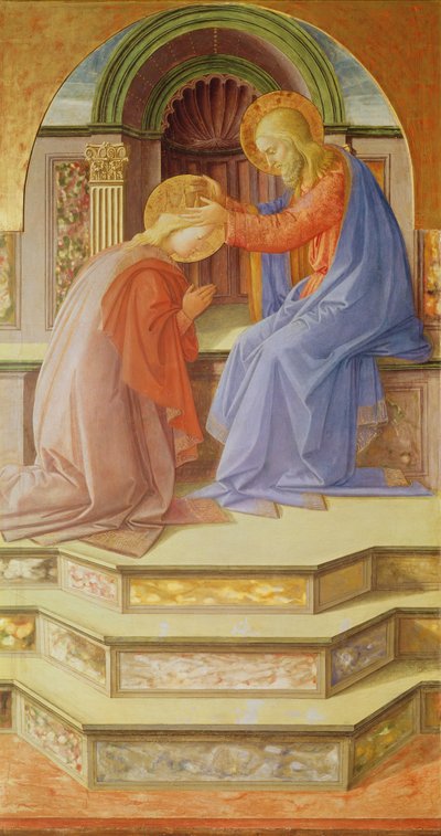 Triptyque représentant le Couronnement de la Vierge, panneau central : le Couronnement de la Vierge, 1441 - Fra Filippo Lippi